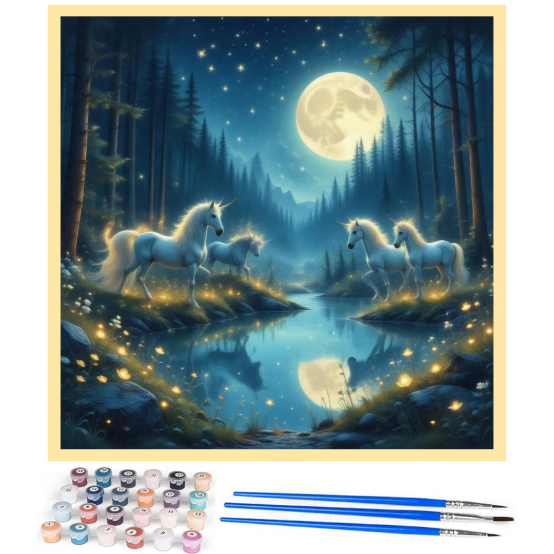 unicorns-at-quiet-night-paint-by-number-kit