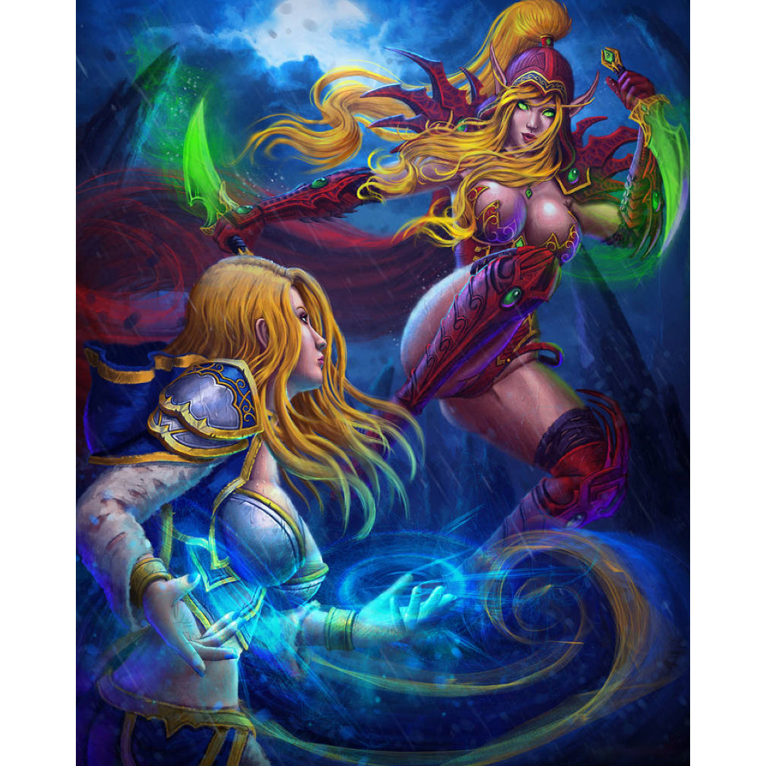 valeera-vs-jaina-paint-by-number-kit