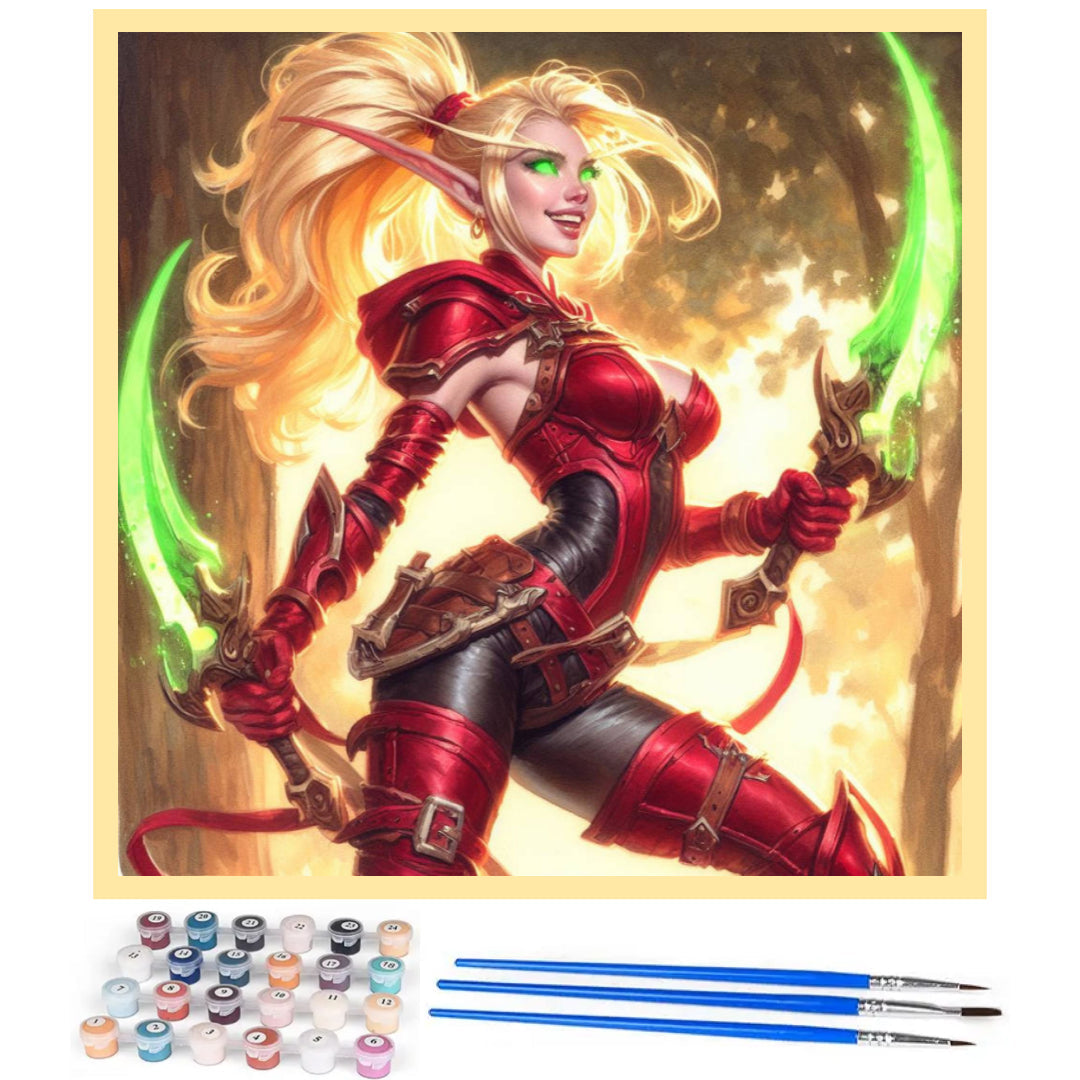 valeera-warcraft-paint-by-number-kit