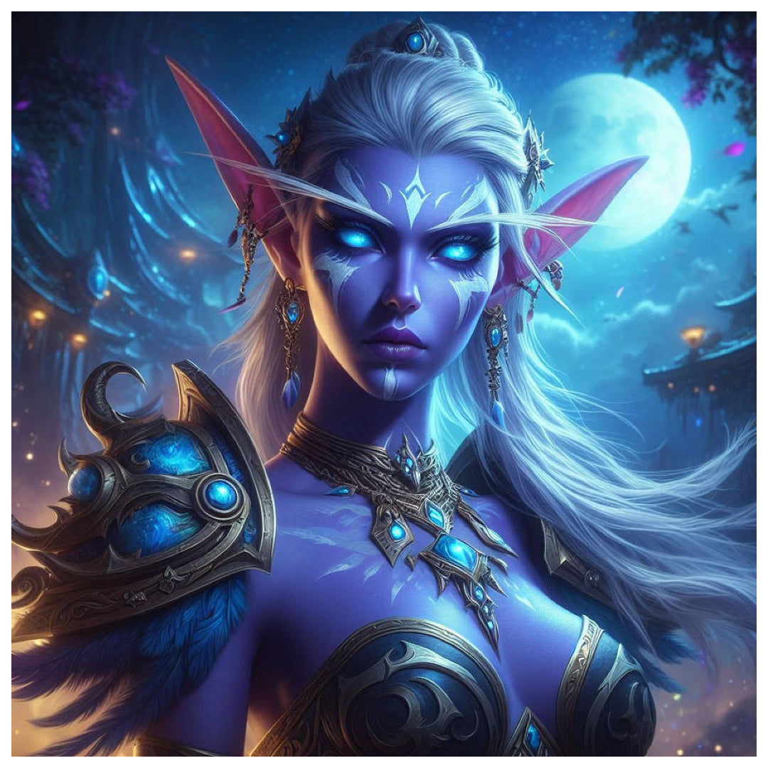 void-elf-warcraft-paint-by-number-kit