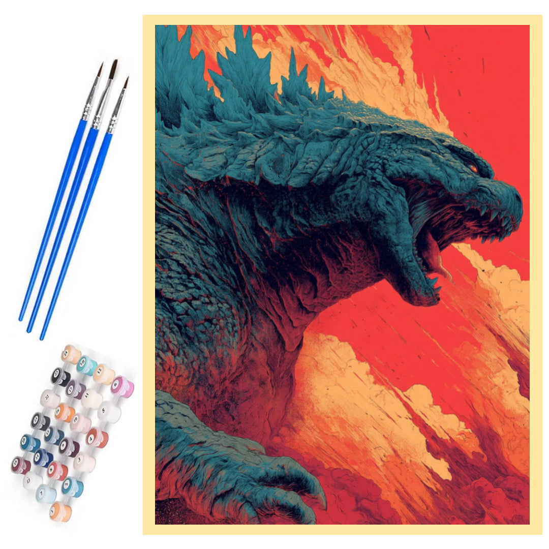 volcano-godzilla-paint-by-number-kit