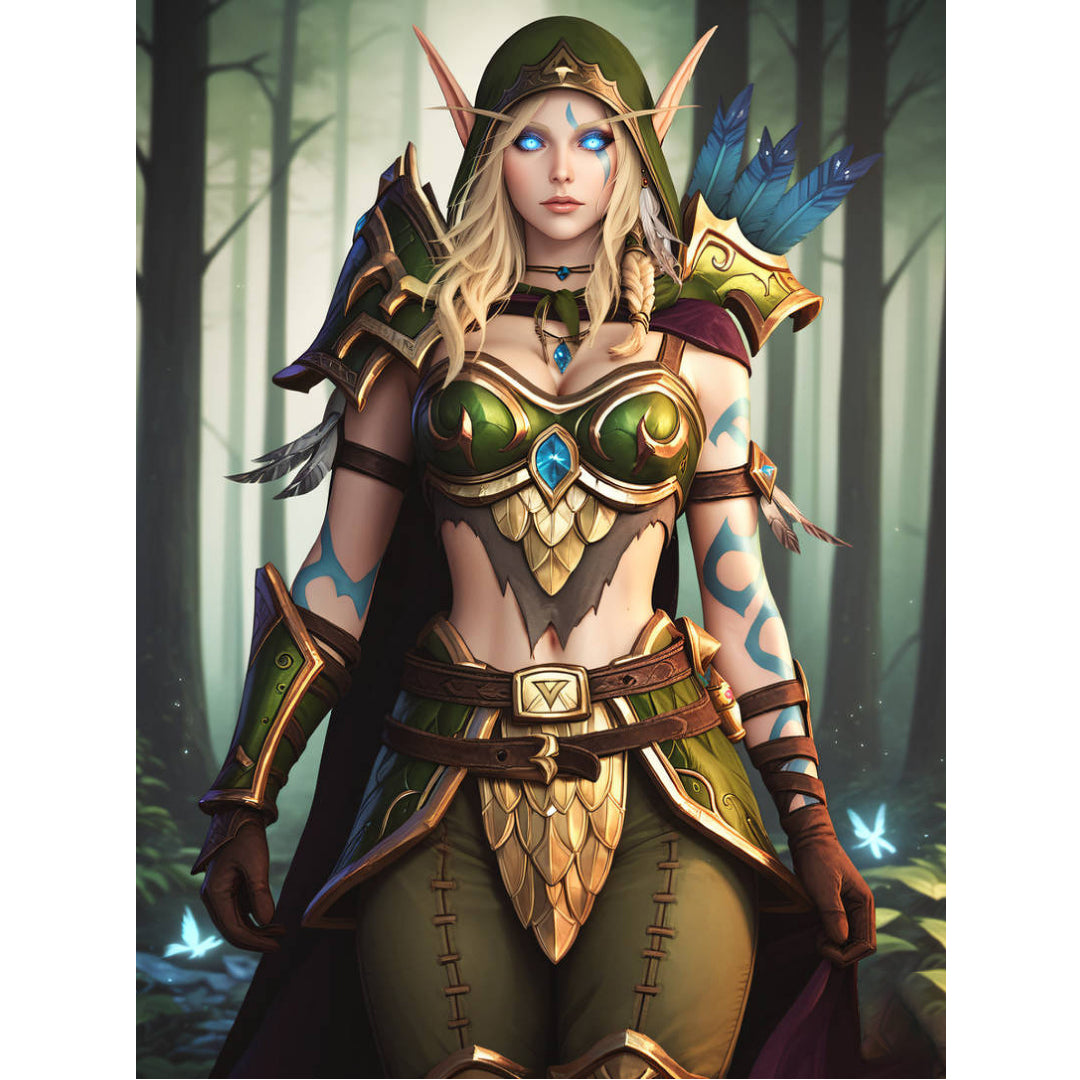 warcraft-alleria-paint-by-number-kit