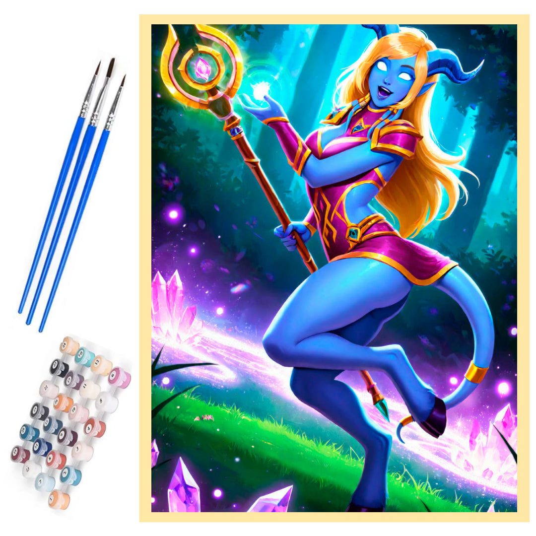 warcraft-draenei-mage-paint-by-number-kit