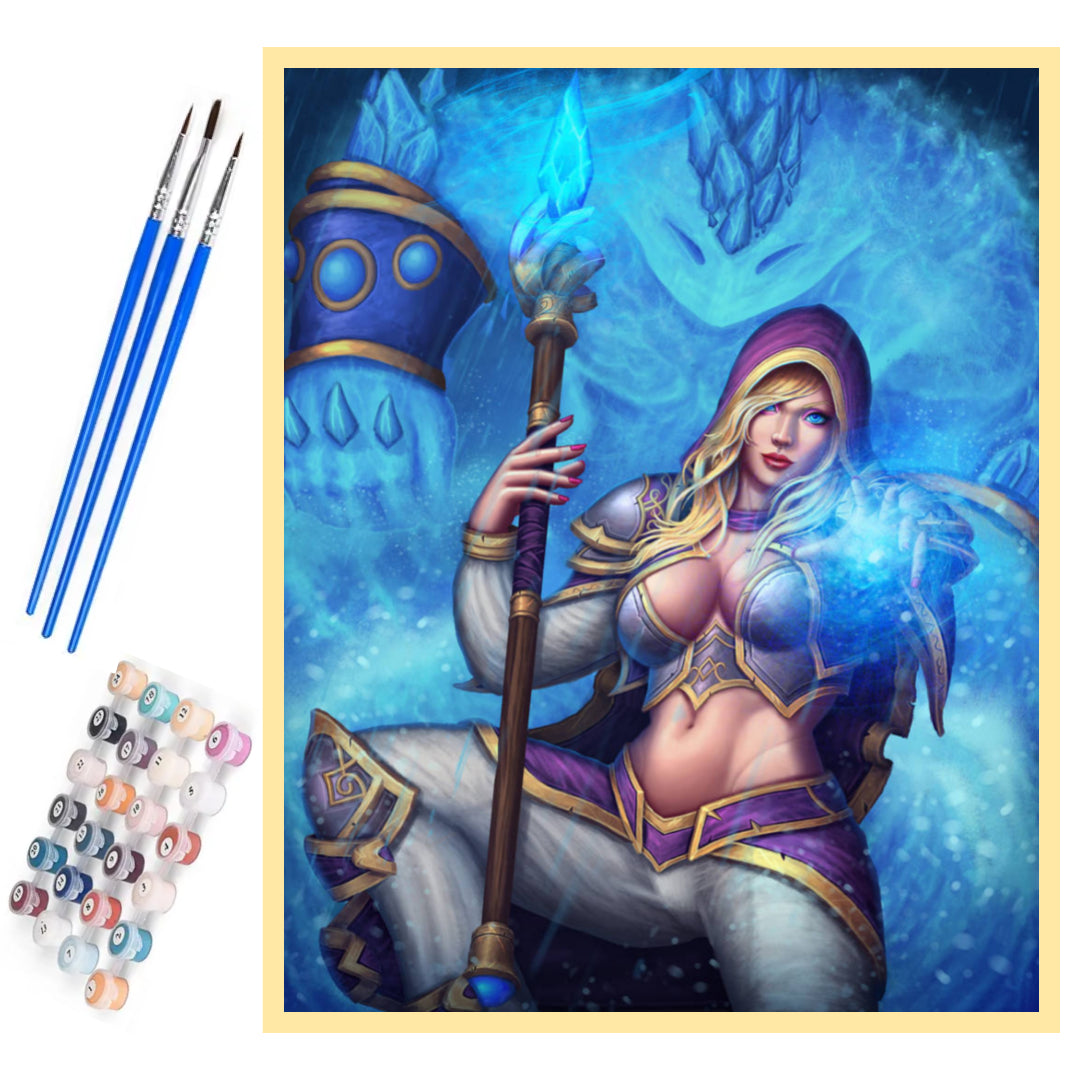 warcraft-hero-jaina-paint-by-number-kit