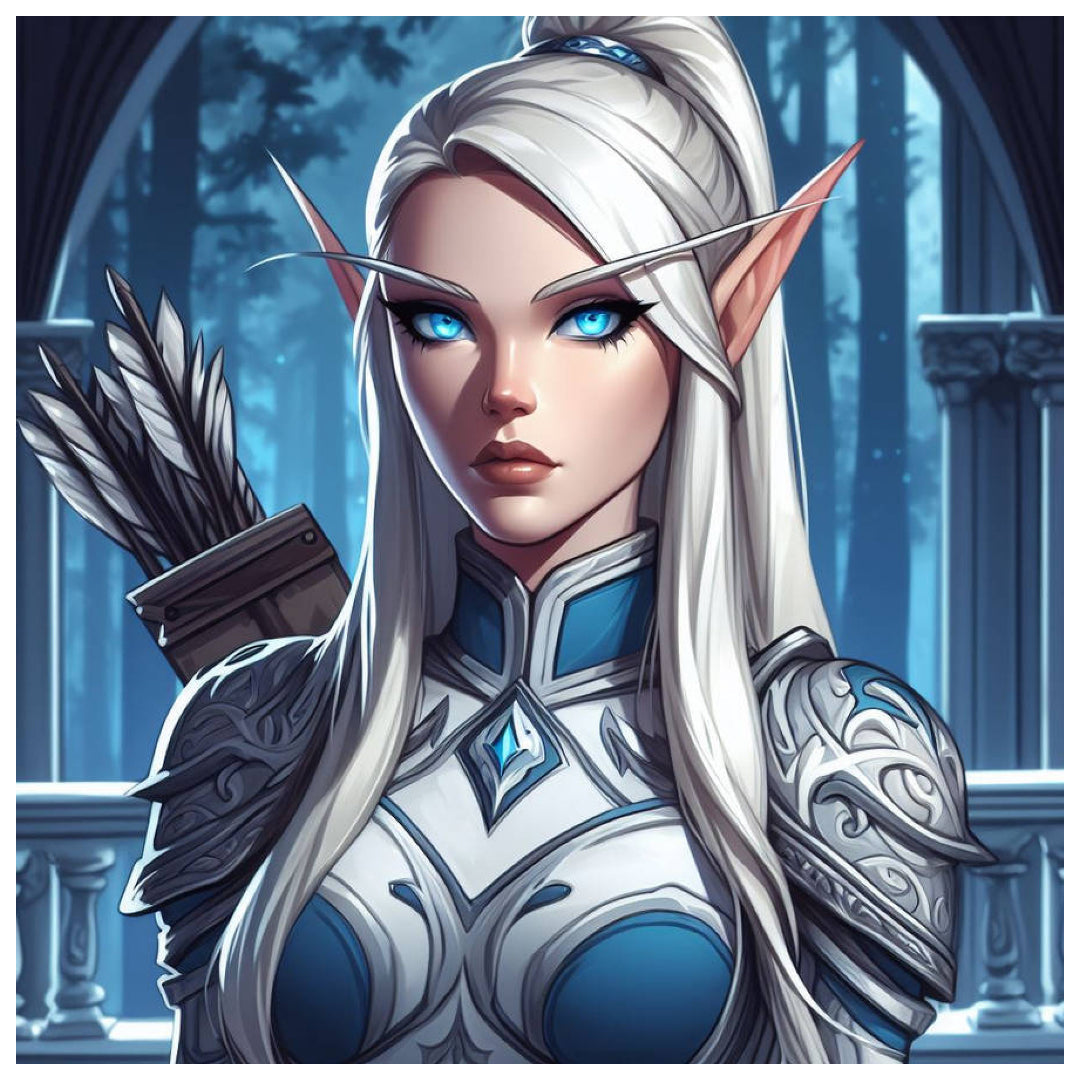 warcraft-high-elf-ranger-paint-by-number-kit