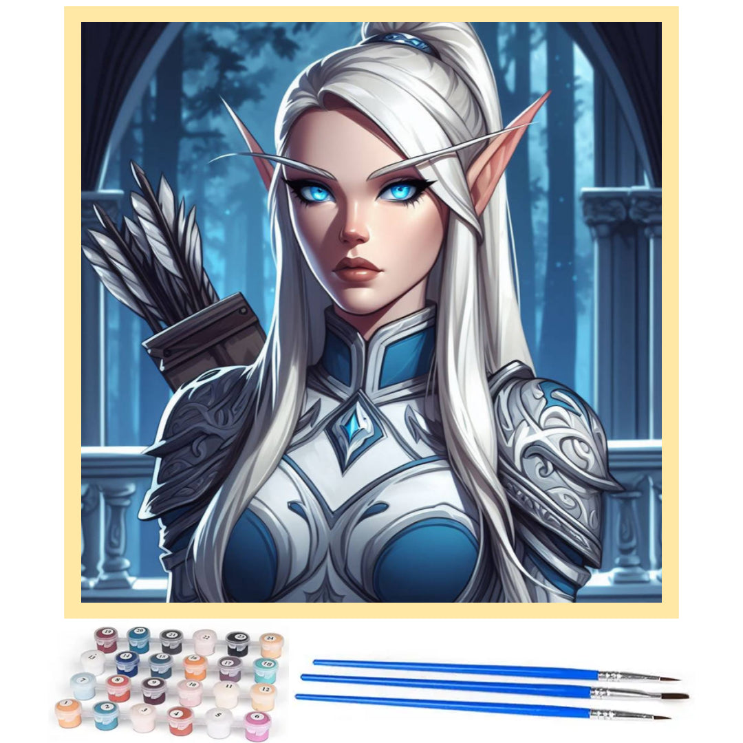 warcraft-high-elf-ranger-paint-by-number-kit