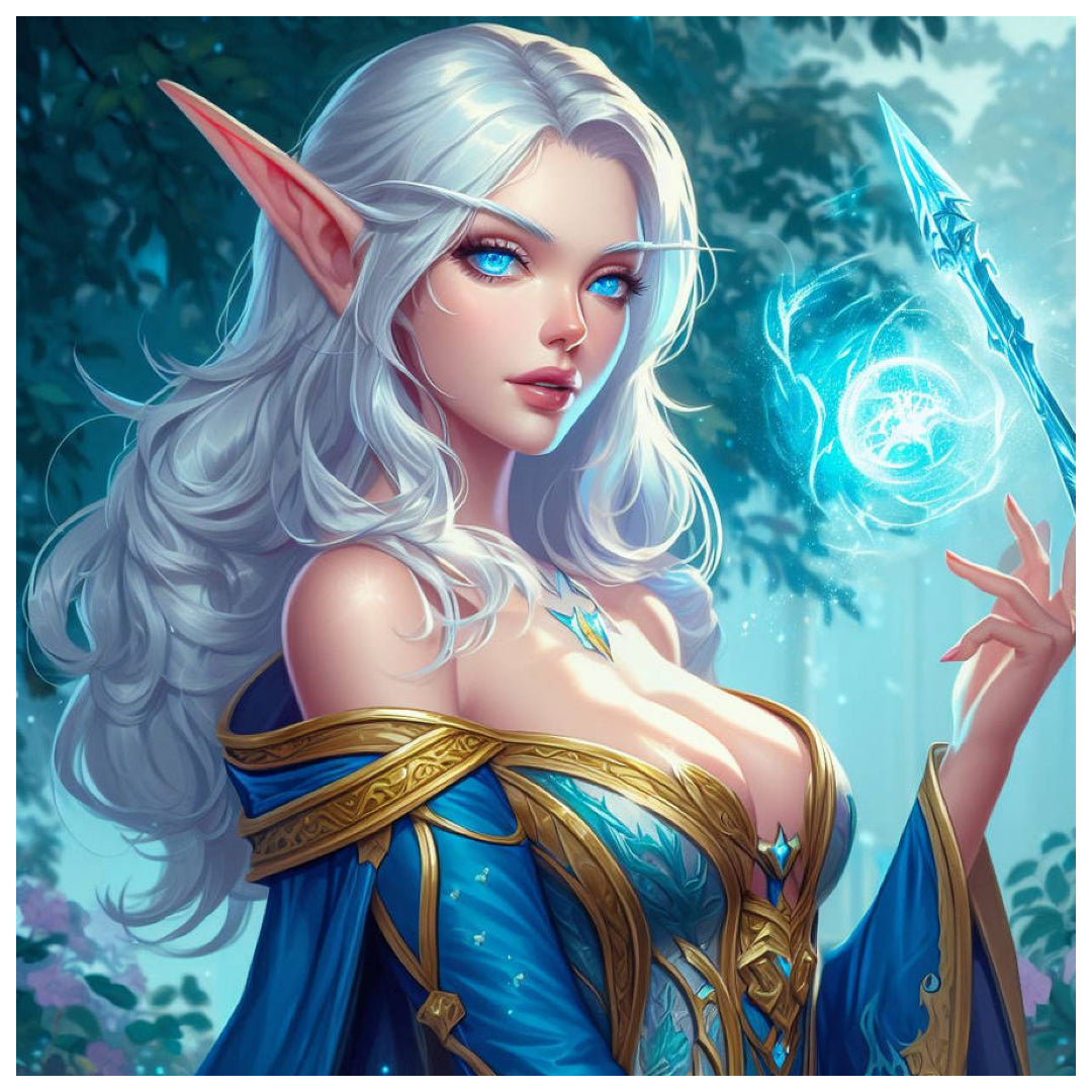 warcraft-high-elf-sorceress-paint-by-number-kit