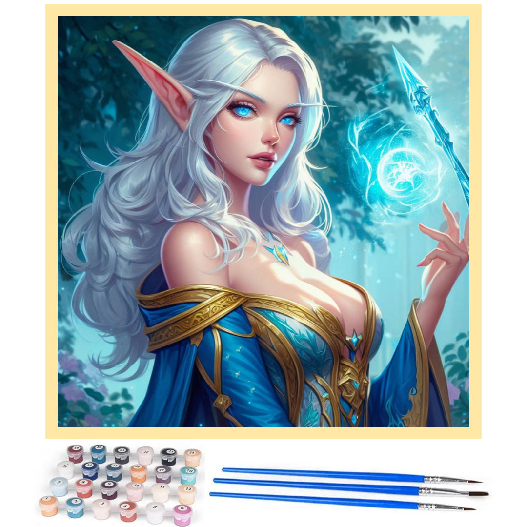 warcraft-high-elf-sorceress-paint-by-number-kit