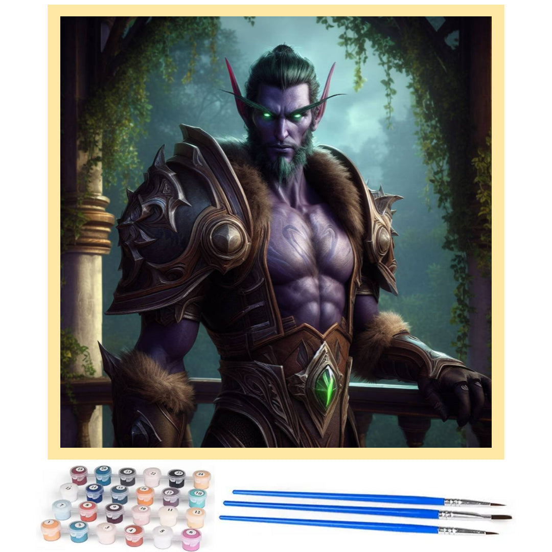 warcraft-highborne-night-elf-paint-by-number-kit
