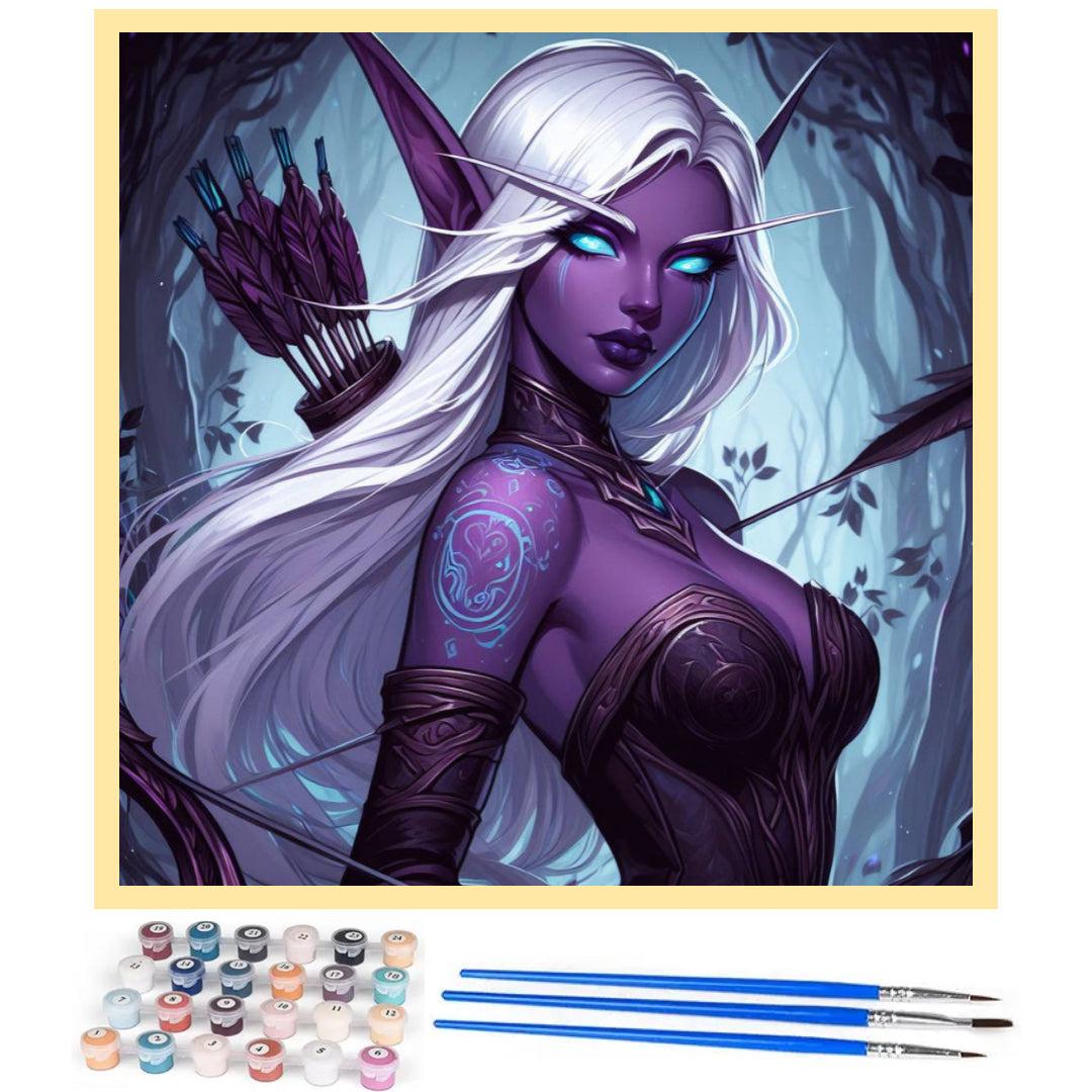 warcraft-huntress-of-the-moon-paint-by-number-kit