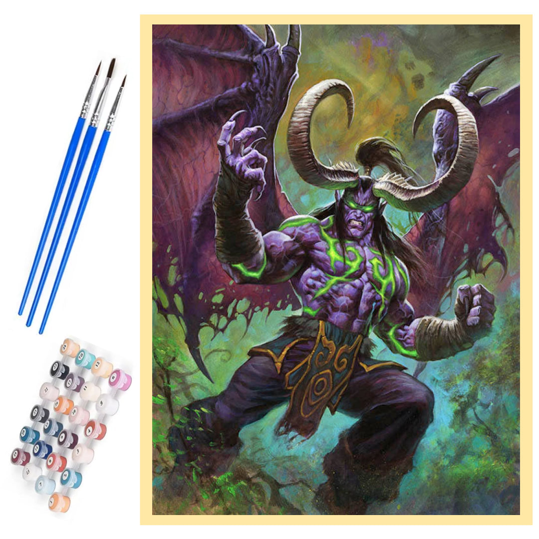 warcraft-illidan-stormrage-paint-by-number-kit