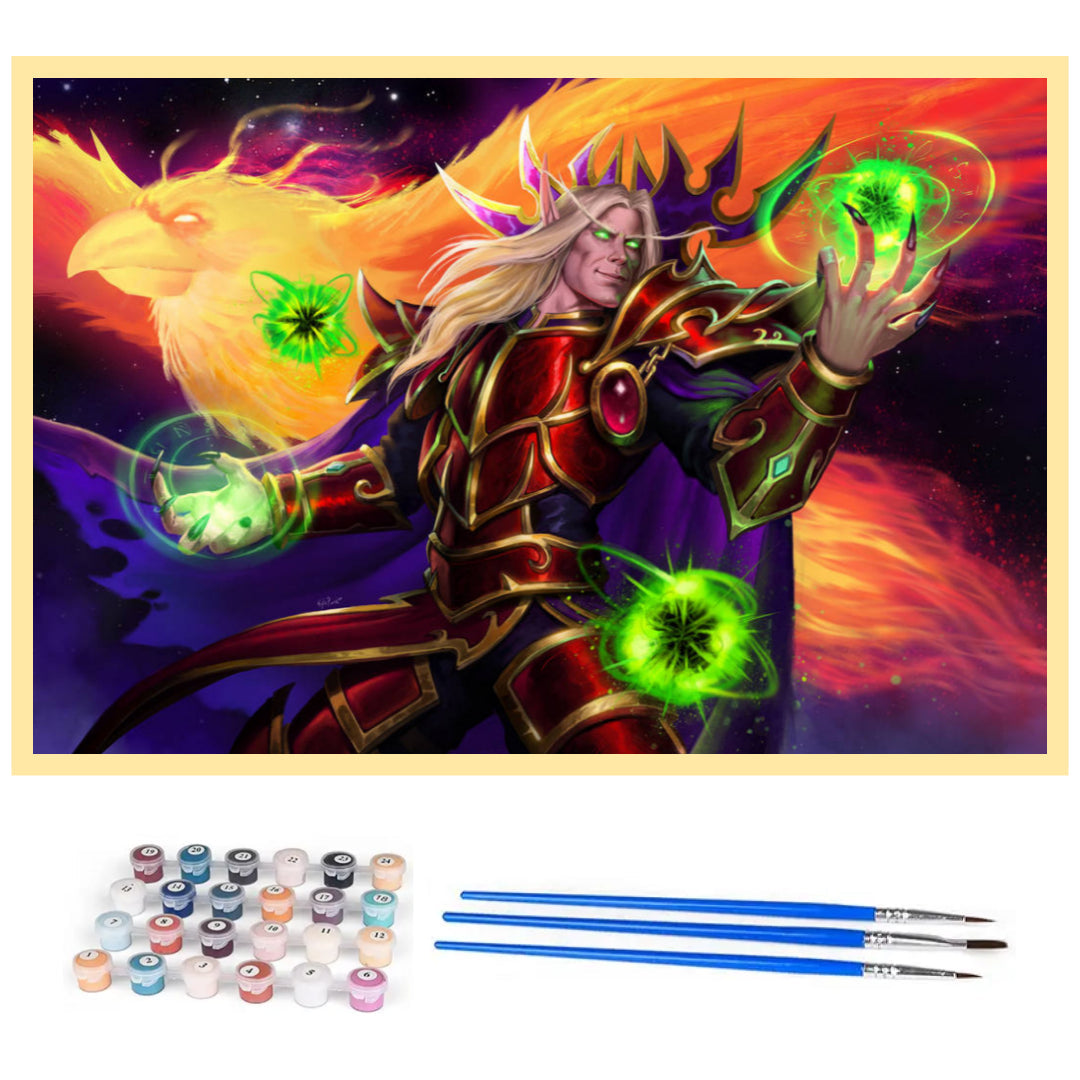 warcraft-kaelthas-paint-by-number-kit