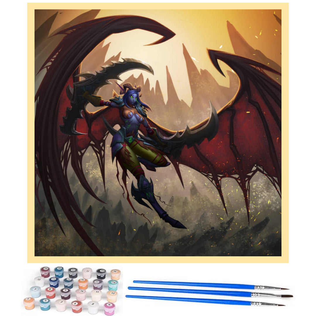 warcraft-night-elf-demon-hunter-paint-by-number-kit