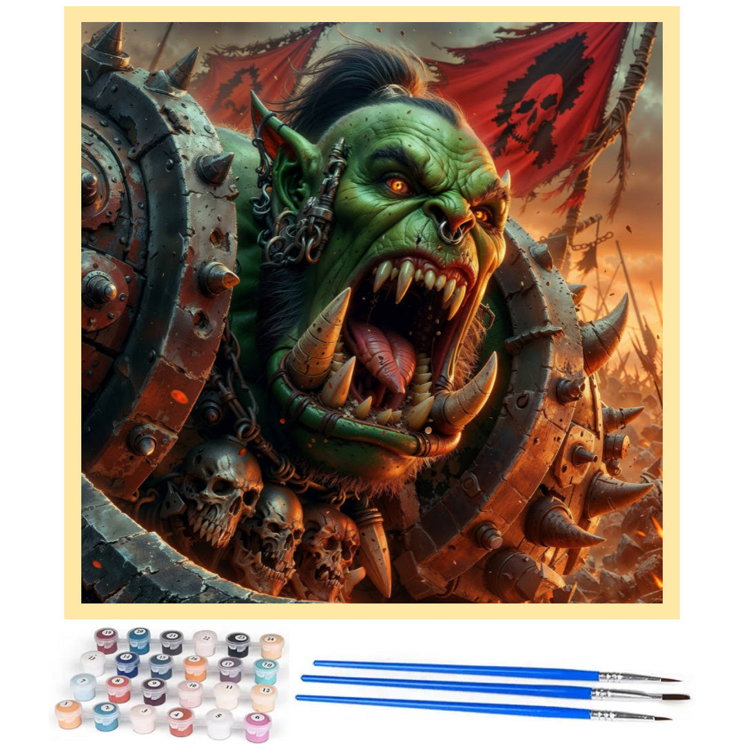warcraft-ork-warcry-paint-by-number-kit