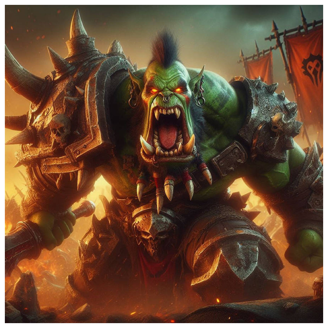 warcraft-ork-warrior-paint-by-number-kit