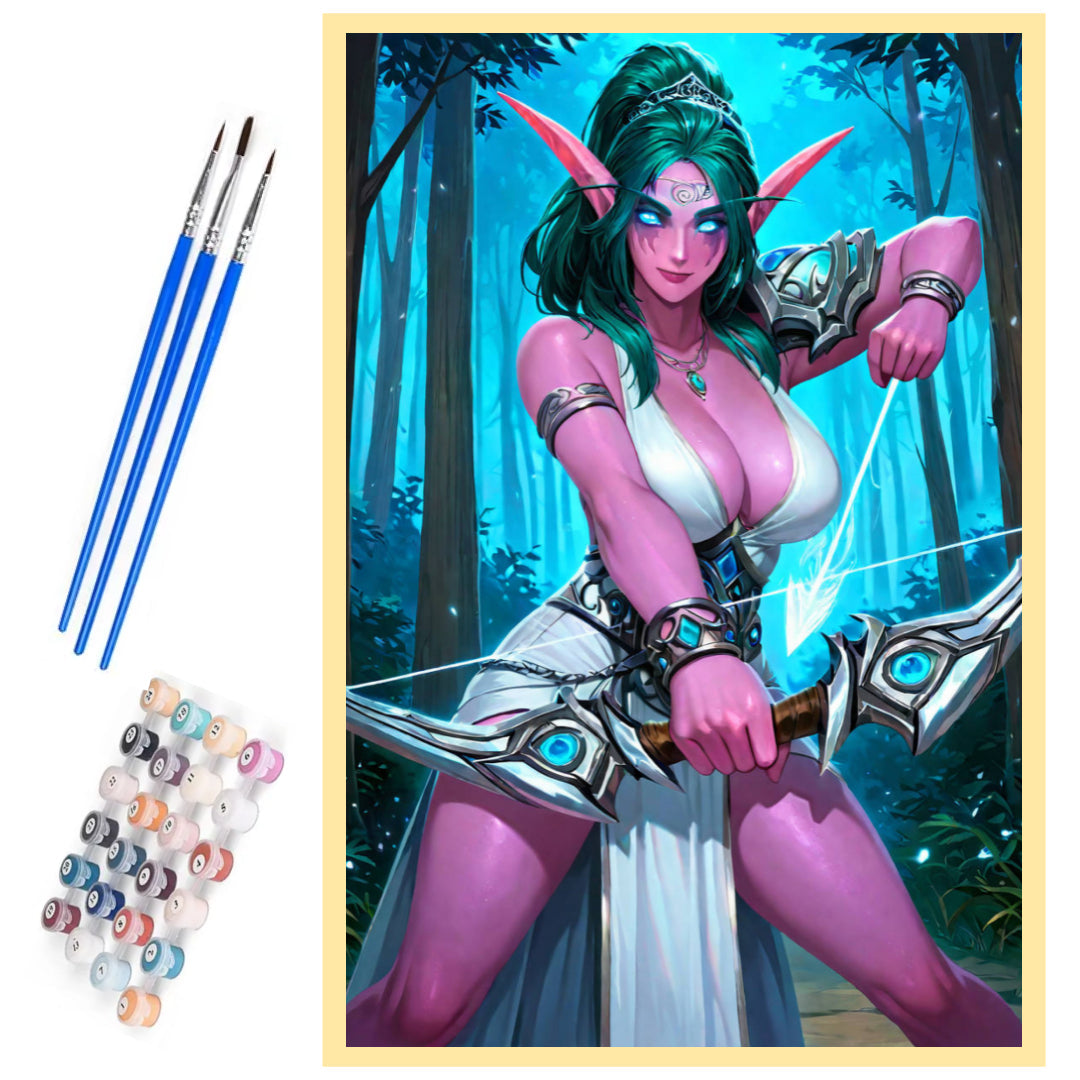 warcraft-priestess-elune-tyrande-paint-by-number-kit