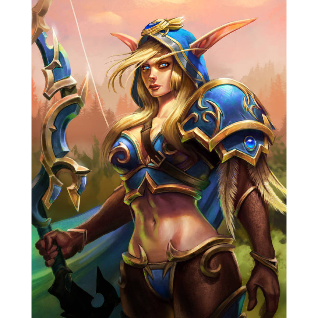 warcraft-ranger-sylvanas-paint-by-number-kit