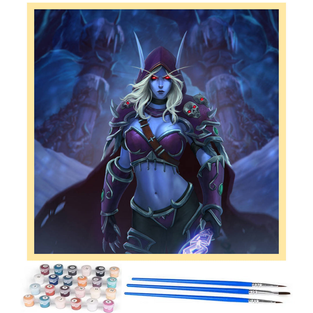 warcraft-sylvanas-paint-by-number-kit