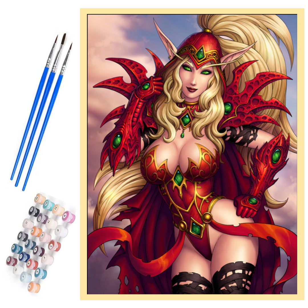 warcraft-valeera-paint-by-number-kit