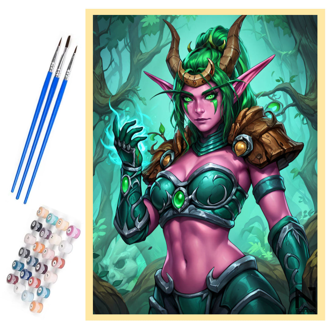 warcraft-ysera-paint-by-number-kit