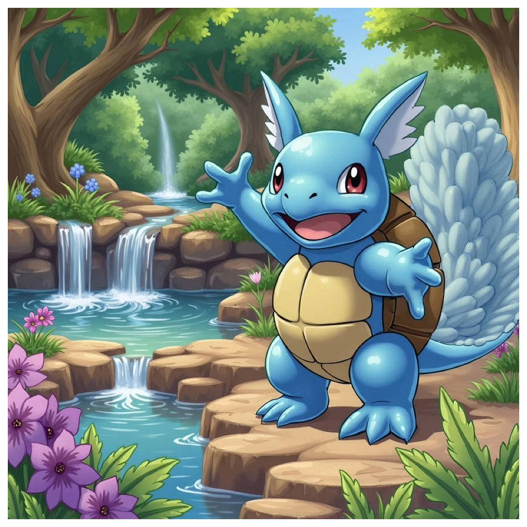 wartortle-secret-paradise-paint-by-number-kit