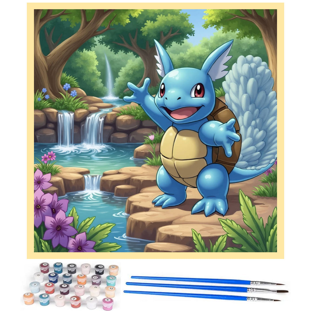 wartortle-secret-paradise-paint-by-number-kit