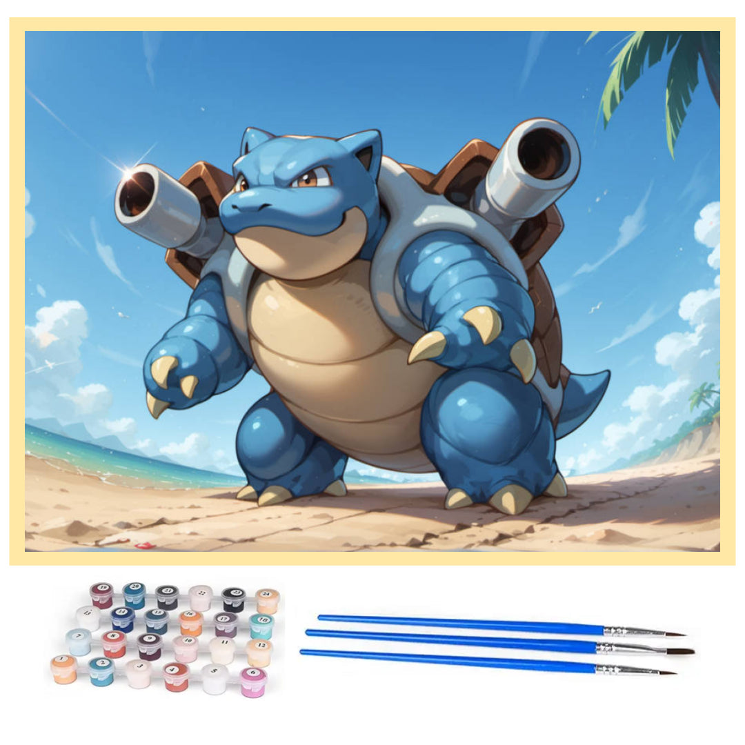 water-warrior-blastoise-paint-by-number-kit