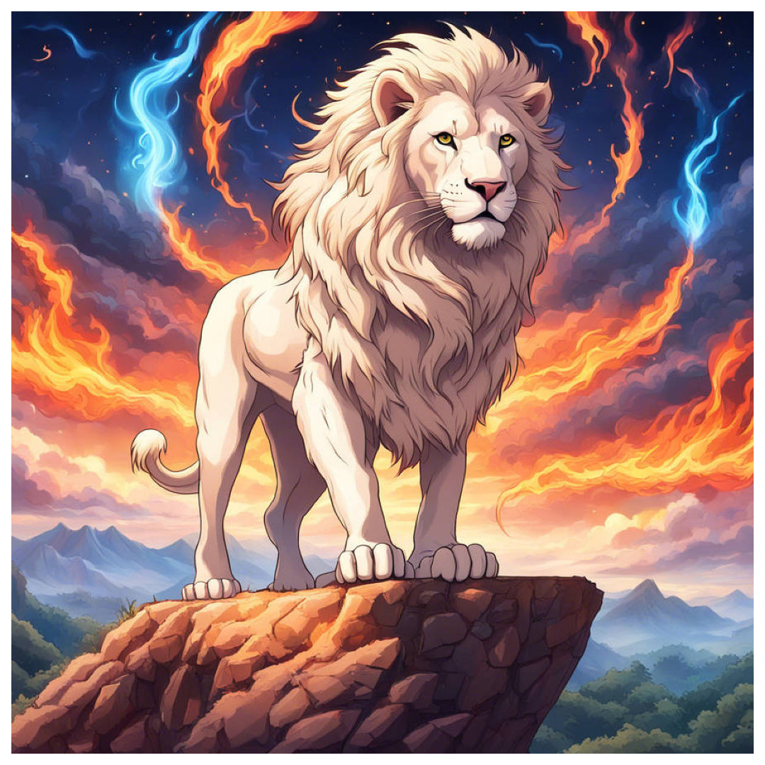 white-lion-with-fire-paint-by-number-kit