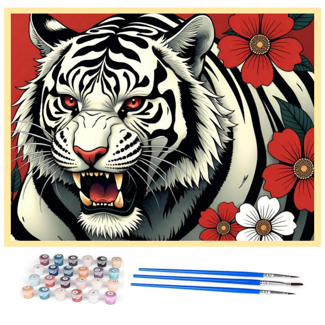 white-tiger-paint-by-number-kit
