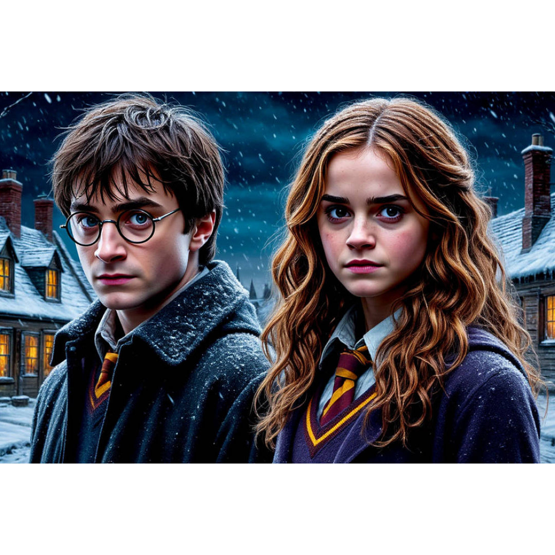 winter-harry-and-hermione-paint-by-number-kit