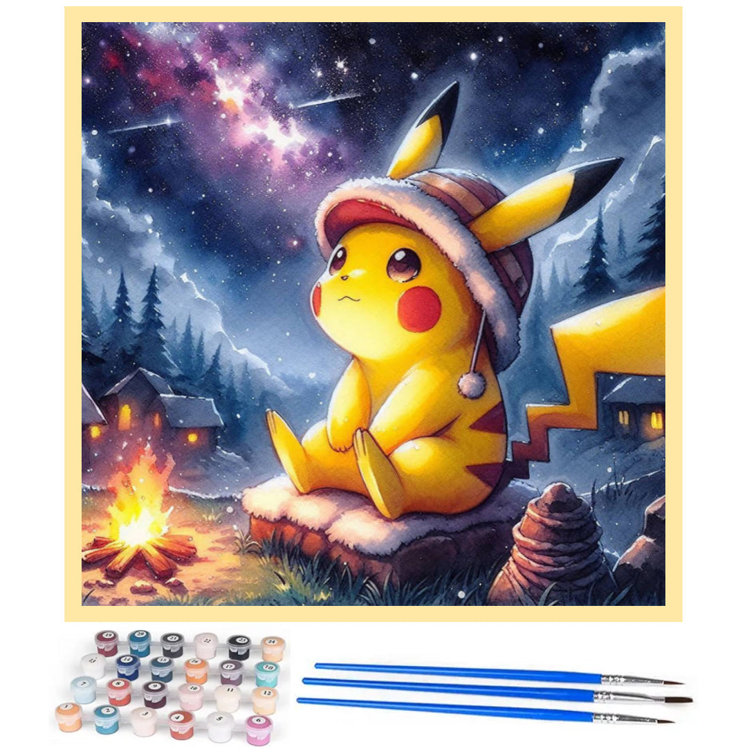 winter-sky-pikachu-paint-by-number-kit