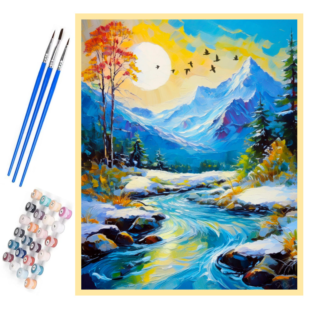 winter-sunlit-paint-by-number-kit
