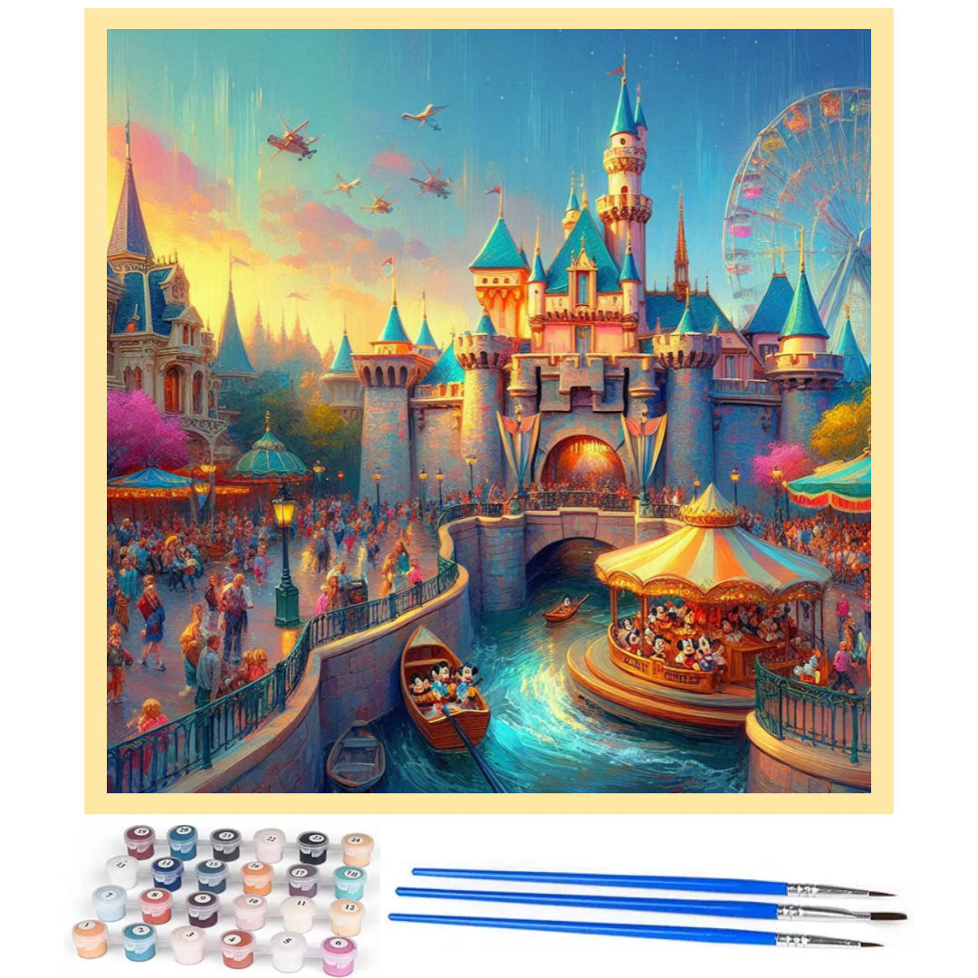 wonderful-disneyland-castle-paint-by-number-kit