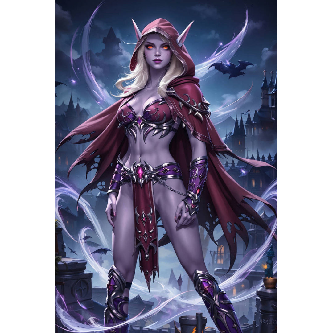 wow-sylvanas-windrunner-paint-by-number-kit
