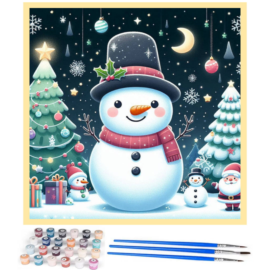 xmas-snowman-paint-by-number-kit