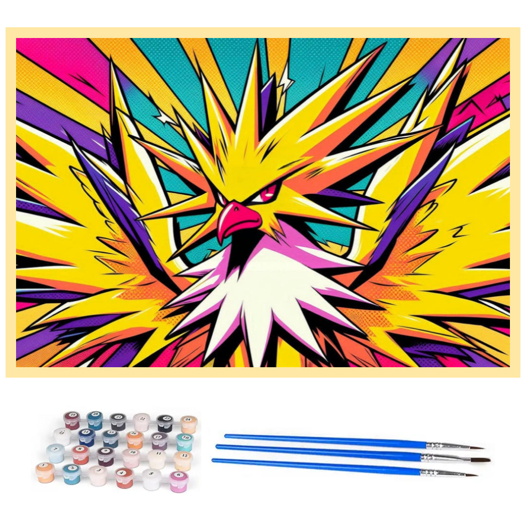 zapdos-pokemon-paint-by-number-kit